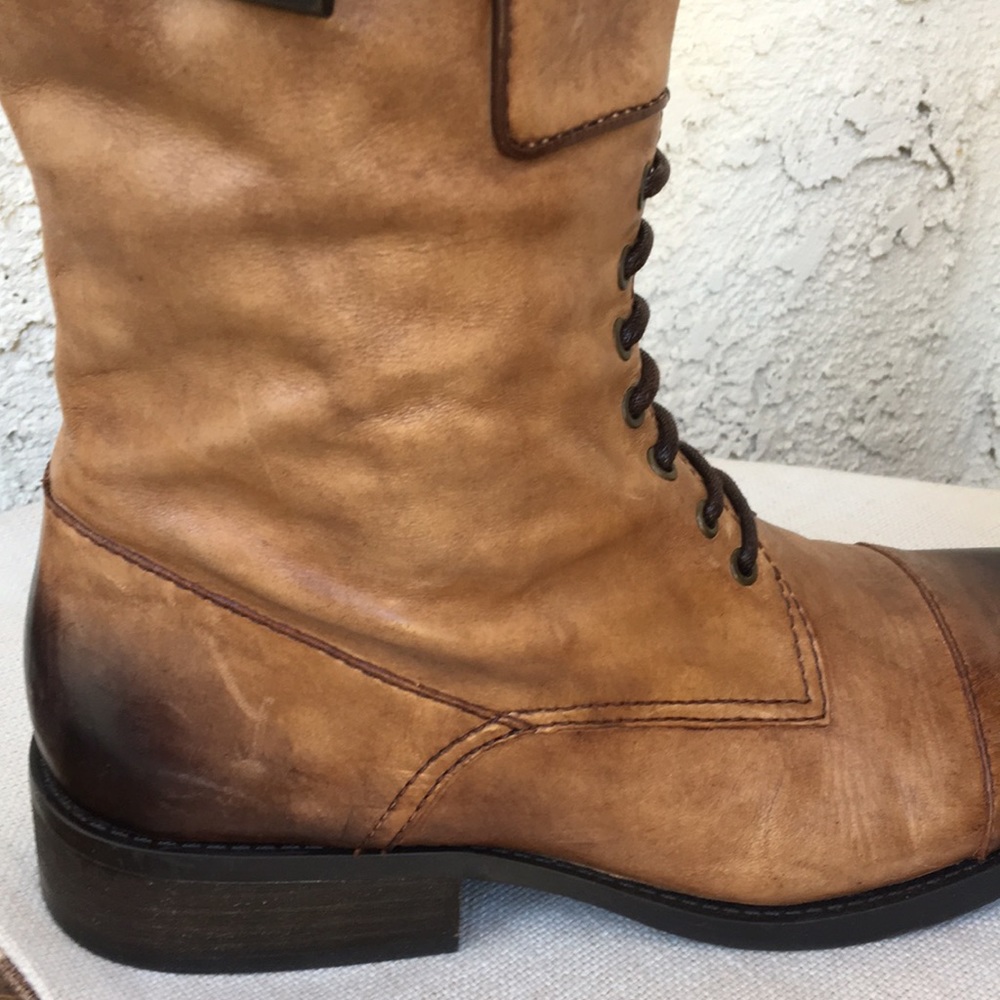 Vince Camuto Fenton Distressed Leather Boots 8.5 - Picture 13 of 16